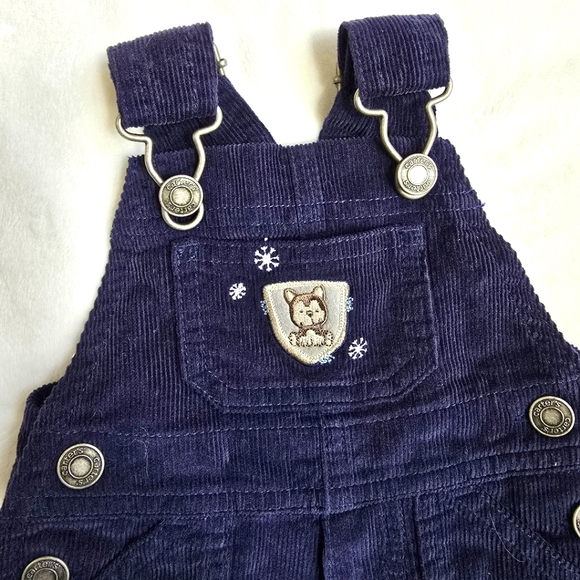 Carter’s Other - NWT NEWBORN BOYS OVERALLS Navy Corduroy PUPPY DOG HUSKY CUTE BABY BLUES (Q3)